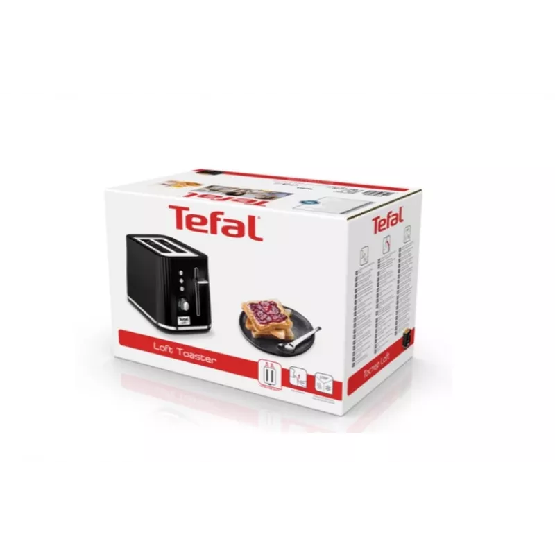Toaster Tefal Loft 2S TT761838, 2 Scheiben, schwarz