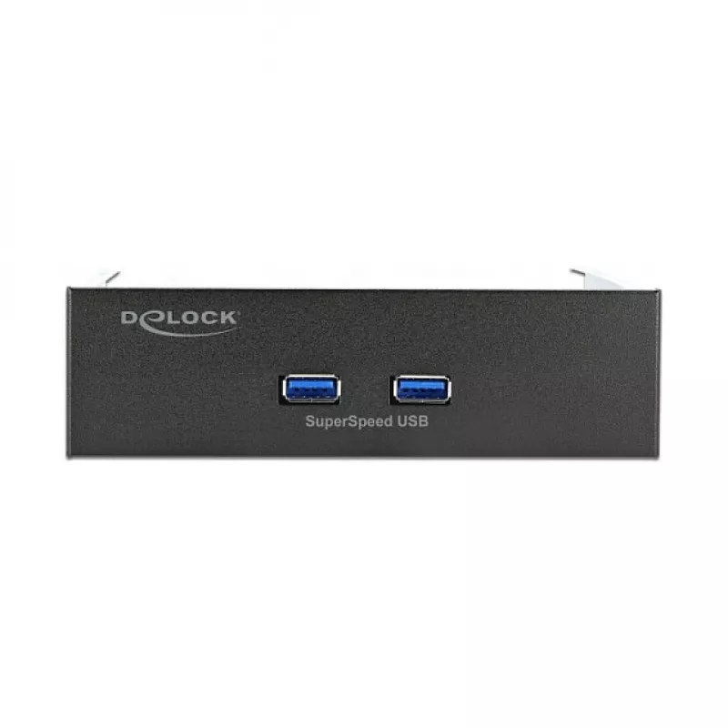 Frontpanel DeLOCK 5,25 Zoll 2 x USB 5 Gbit/s Typ-A-Anschlüsse