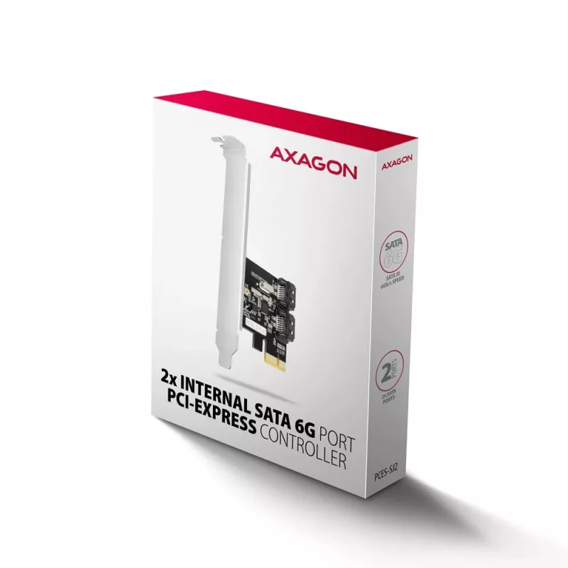 Axagon PCES-SJ2 Schnittstellenkarten/Adapter Intern SATA