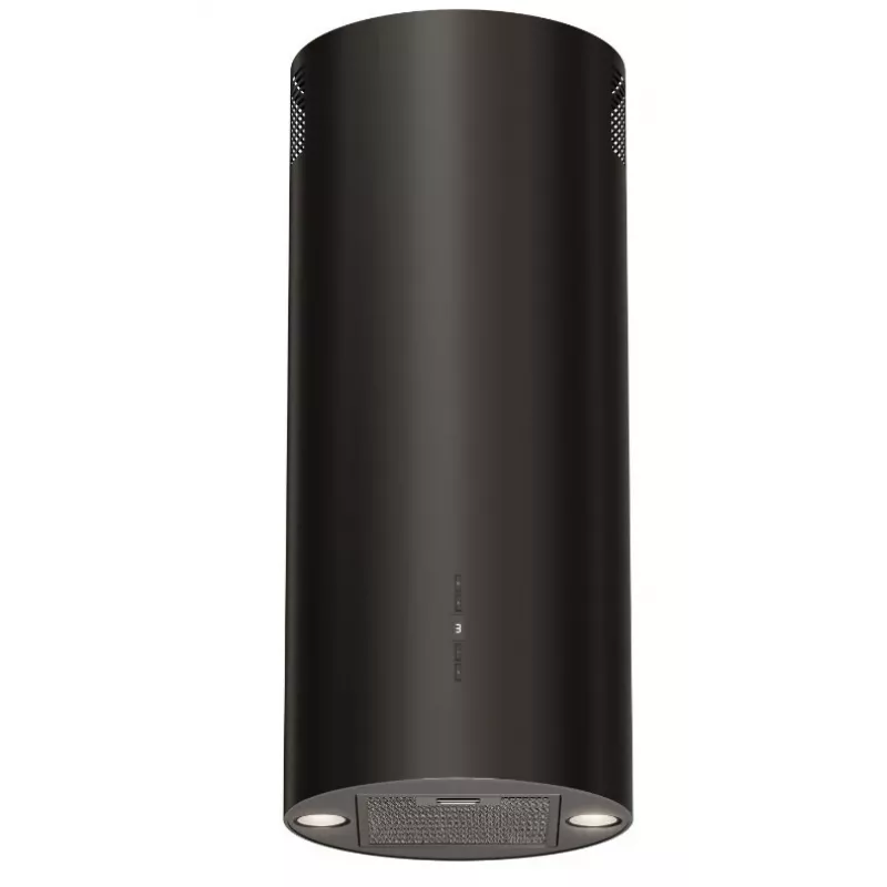 Dunstabzugshaube MAAN ELBA 2 W 731 Schwarz, Abluft/Umluft, Aluminium-Fettfilter, 4 Geschwindigkeiten, 61 dB