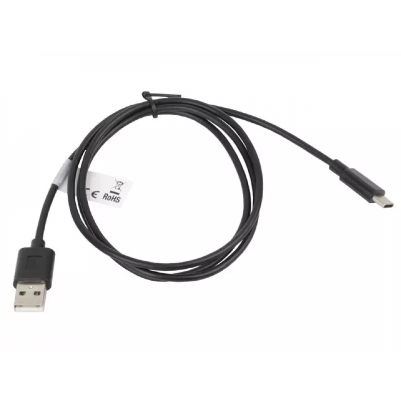 Kabel Lanberg CA-USBO-10CC-0010-BK (USB 2.0 Stecker - USB 2.0, USB, Typ C Stecker, 1m, Schwarz) (CA-USBO-10CC-0010-BK)