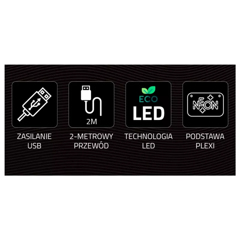 LED-Neonlicht MANTA SNL91MT Style RAKETA – dekoratives LED-Neonpaneel, Modell SNL91MT