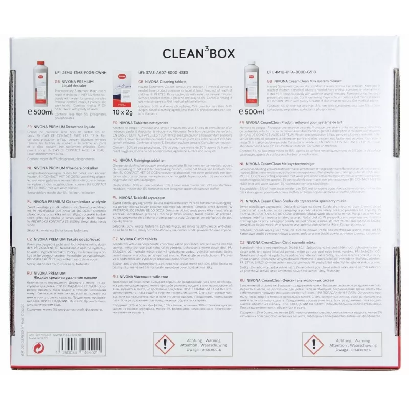 Reinigungsset Nivona Clean3Box 3 Stück (Modell 390700402) für Nivona Kaffeemaschinen