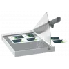 Leitz Precision Home Office Papierschneider A4, 10 Blatt, manuelle Klemmung, Edelstahl, A4, 80 g/m², Anthrazit