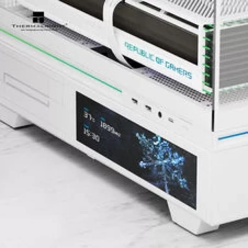 Thermalright TL-M10 Vision PC-Gehäuse, Mini-Gehäuse, mATX, RGB, gehärtetes Glas – Weiß