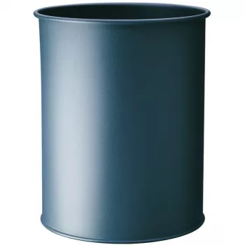 DURABLE Abfalleimer Metall Rund 15 Liter Anthrazit