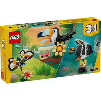 Bauspielzeug LEGO Creator 3-in-1 Wild Animals Tropical Toucan Set 31173