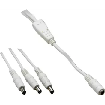 VOLTCRAFT Niedervolt-Verbindungskabel Niedervolt-Buchse - Niedervolt-Stecker 5,5 mm 2,5 mm 1,10 m 1 Stück (072959C)