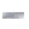 Tastatur CHERRY KC 6000 schlank Universal USB QWERTZ Deutsch Silber