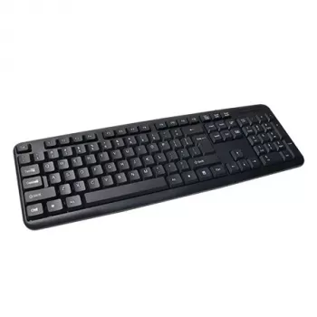 Kabelgebundene Full-Size-Tastatur VAKOSS TK-103PK — USB, 104 Tasten, Ziffernblock, schwarz, 1,4 m Kabel