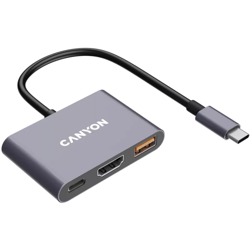 Canyon DS-4 USB Typ-C Hub 10000 Mbit/s HDMI USB 3.2 Gen 2