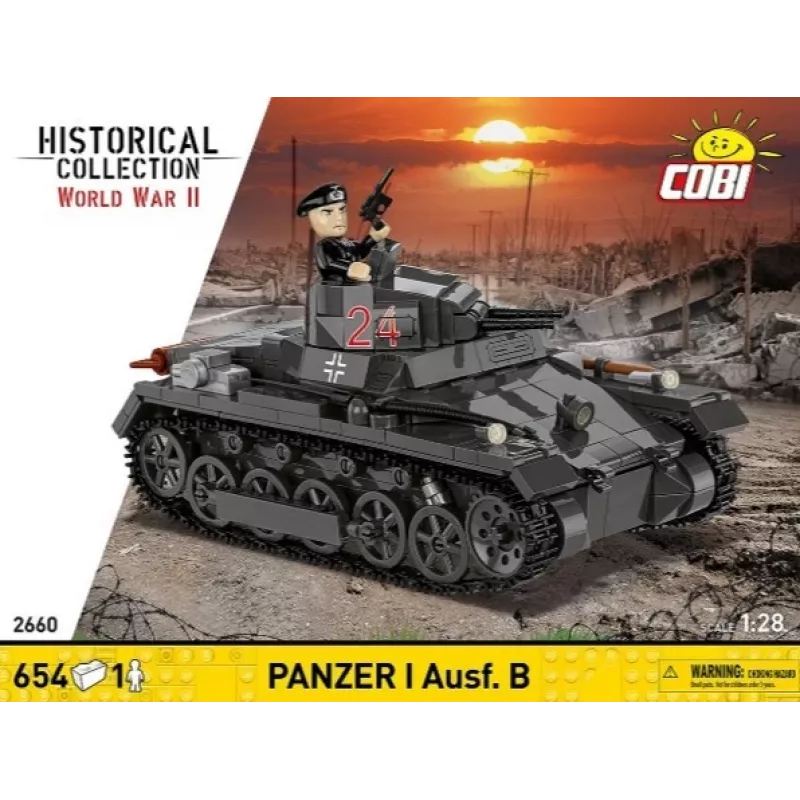 Bausatz Cobi Panzer I Ausf. B – 654 Teile, detailliertes Modellbausatz