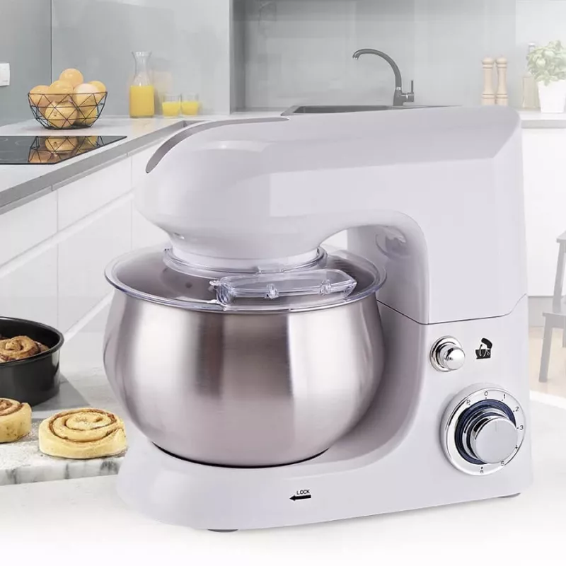 Planetenrührer Maestro MR-559 Standmixer, 5,0 L Edelstahlschüssel, 2000 W, 6 Geschwindigkeiten, Drehregler