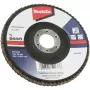 Makita - Schleifscheibe - für Holz, Metall, Kunststoff, Nichteisenmetall, Stahl - Körnung: A120 - 125 mm - für Makita 95XX, GA005, GA008, GA008GM201, GA013, GA013GM201, G