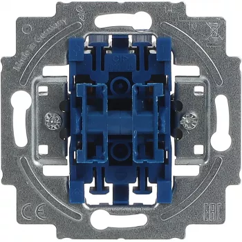 Schalt-Einsatzmodul, busch jaeger 2000/4 US, 250 V, blau/silber