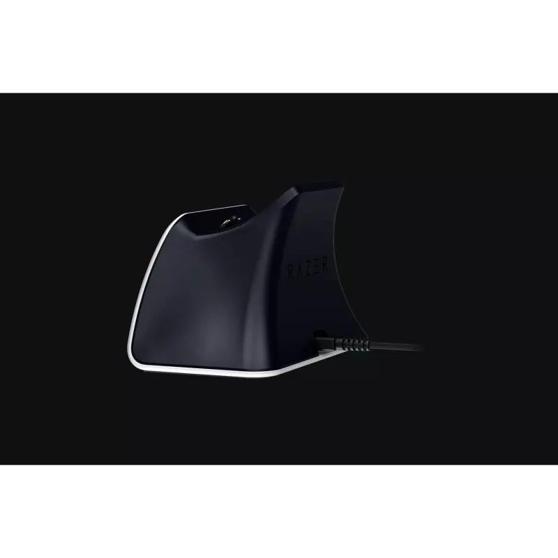Ladestation Razer RC21-01900100-R3U1 für PlayStation 5 Controller — weiß, lädt einen Controller, inklusive USB-C-auf-USB-A-Kabel