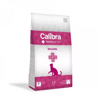 Trockenfutter für Katzen Calibra VD Cat Struvite 2 kg — Veterinärdiät zur Unterstützung der Harnwege, Huhn, Protein 32%, Fett 15%