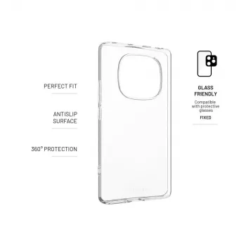 Backcover FIXED für Xiaomi Redmi Note 14 Pro 4G, transparente TPU-Schutzhülle