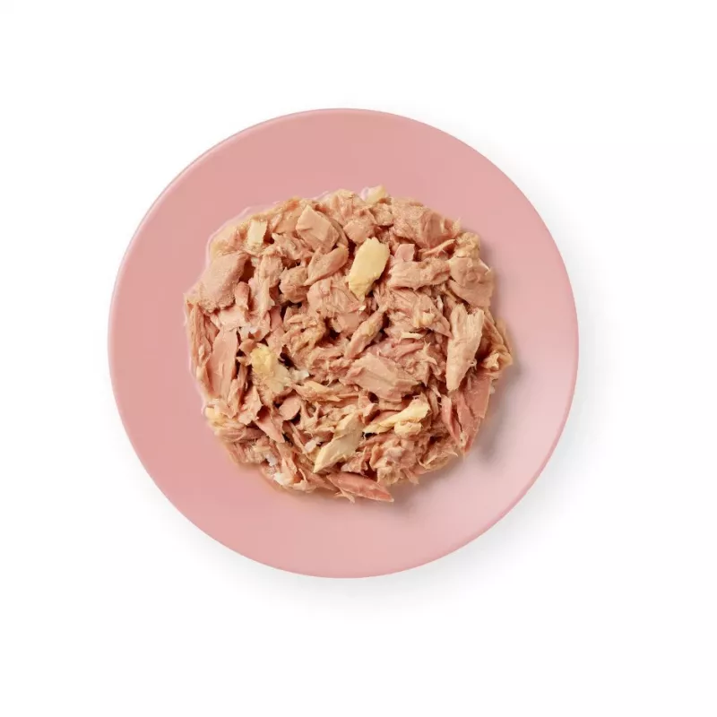 Nassfutter für Katzen Applaws Thunfischfilet mit Lachs in Brühe — Beutel 156 g, 15 % Protein, 80 % Feuchtigkeit