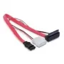 SATA-Kabel Micro DeLOCK 82551 0,3 m Rot