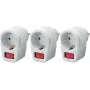 Schaltbare Wandsteckdose 3er-Pack Basetech 1-polig Weiß