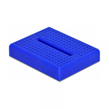 Breadboard DELOCK 18322, Kunststoff-Prototypenplatine, blau, 36×46×10 mm