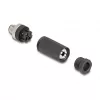 M12-Steckverbinder A-kodiert 3-polig Male DeLOCK 60566 Schraubanschluss schwarz