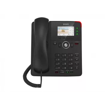 Snom Tischtelefon D717 IP-Telefon Schwarz 3 Leitungen TFT