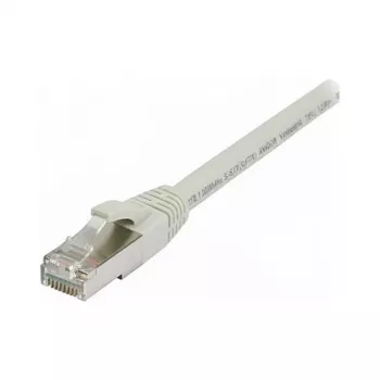 Synergy21 Patchkabel RJ45, CAT8.1 2000Mhz, 0,25m, Grau, S-STP(S/FTP), TPE/LSZH(SuperFlex), AWG26,
