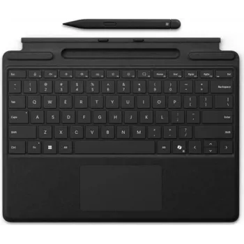 Tastaturabdeckung Microsoft Surface Pro 10 mit CoPilot-Taste und schlank Pen 2 Unterstützung – Schwarz