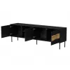 TV-Unterschrank cama meble INSERTO 3D1W 190x40x62 cm schwarz mit LED