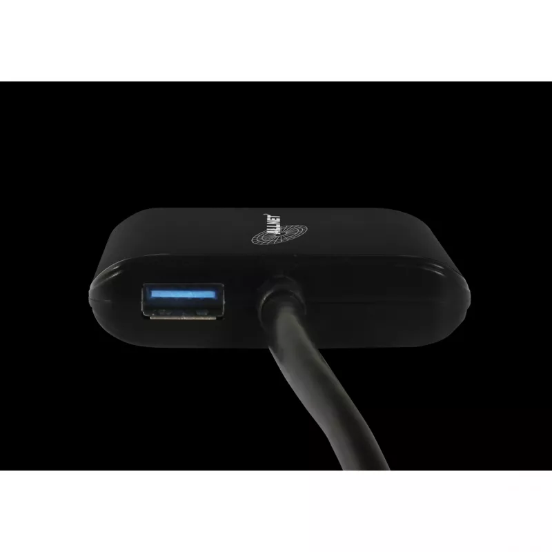 USB 3.0 Netzwerkadapter ALLNET ALL-NC-2G-102-USB-A mit 2x Gigabit Ethernet und 1x USB-Hub