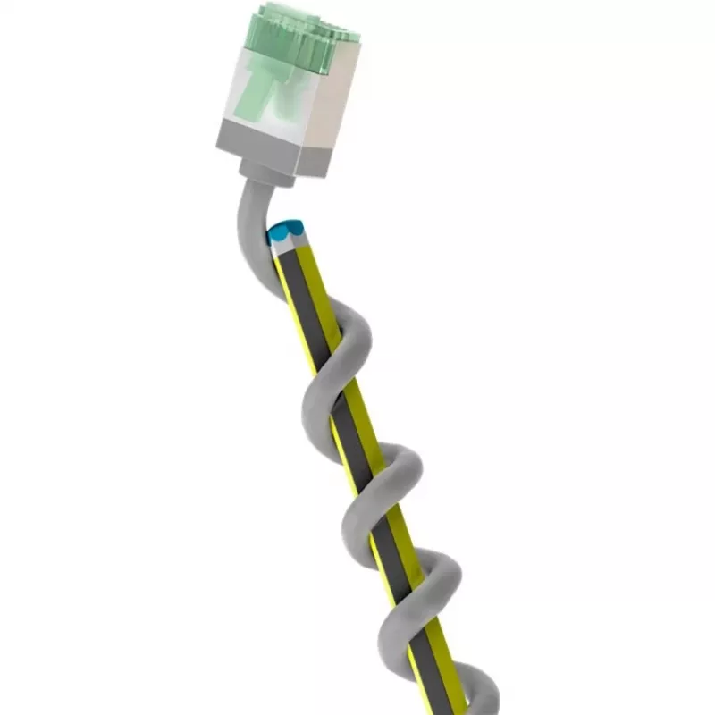 Goobay Ultra-Flexibles CAT 8.1 Patchkabel schlank U/FTP Grau - extra-kurzer Stecker 99,9% (74345)
