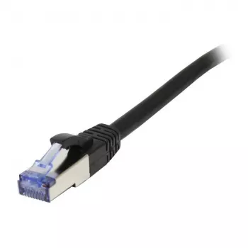 Patchkabel RJ45 - CAT6A 500 MHz - 2 m - schwarz - S-STP(S/FTP) - AWG26 - LSZH - Synergy 21