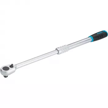 HiPer Feinverzahnter Umschaltknarre 916HPLG, 1/2 (schwarz/Blau, ausziehbar, Betätigungswinkel 4°, Kugelarretierung)