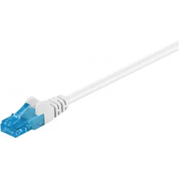 Goobay CAT 6a Patchkabel, U/UTP, Weiß, 50 m - LSZH halogenfrei, Kupfer (59835)
