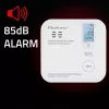 Kohlenmonoxid-Sensor QOLTEC 52577 — batteriebetriebener Alarm, 85 dB Schallpegel