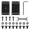 Maclean kompakter Kabelorganizer unter dem Schreibtisch, max. Belastung 5 kg, schwarz, MC-107 B