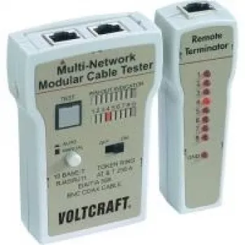 Voltcraft CT-2 Kabeltestgerät, Kabeltester für BNC, RJ-11 und RJ-45 (TCT-141)