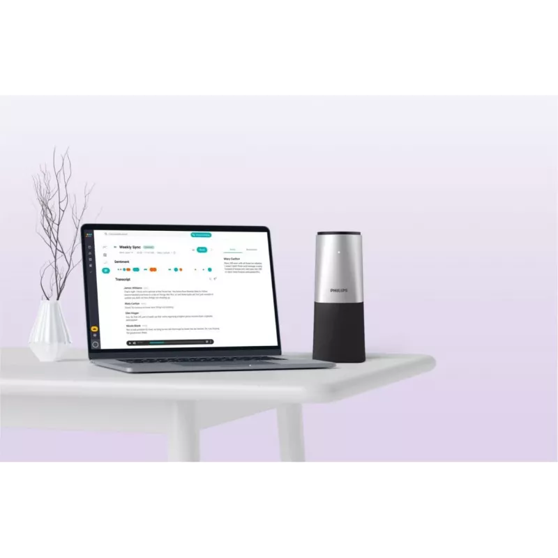 Philips PSE0540 Bluetooth-Konferenzlautsprecher Schwarz, Grau 5.0