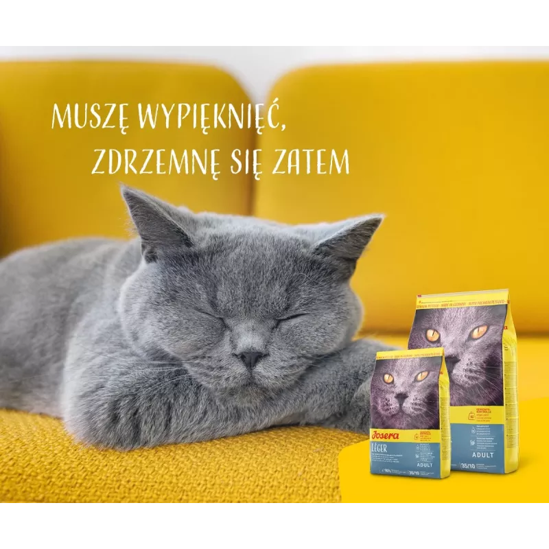 Trockenfutter Josera LÉGER Katzen 10 kg ausgewachsene Pute