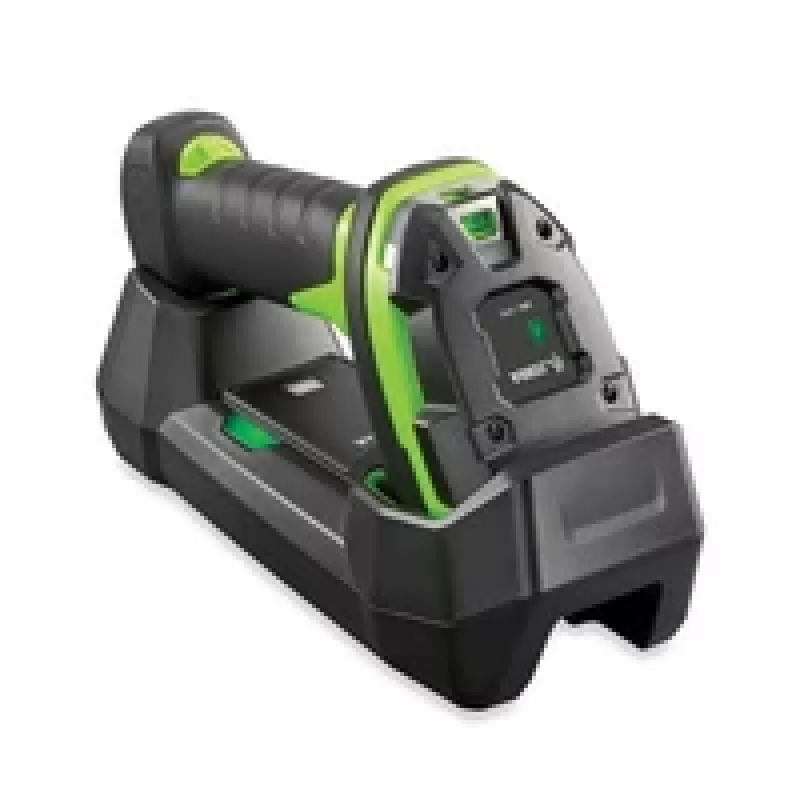Zebra DS3678-XR: Robust, Flächenbildgeber, erweiterte Reichweite (SE58), kabellos, FIPS, grüner Laserzieler, Industriegrün, Vibrationsmotor