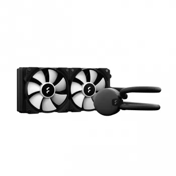 All-in-One-Flüssigkeitskühler Fractal Design Lumen S24 v2 RGB — 240-mm-Radiator, 120-mm-RGB-Lüfter, Schwarz
