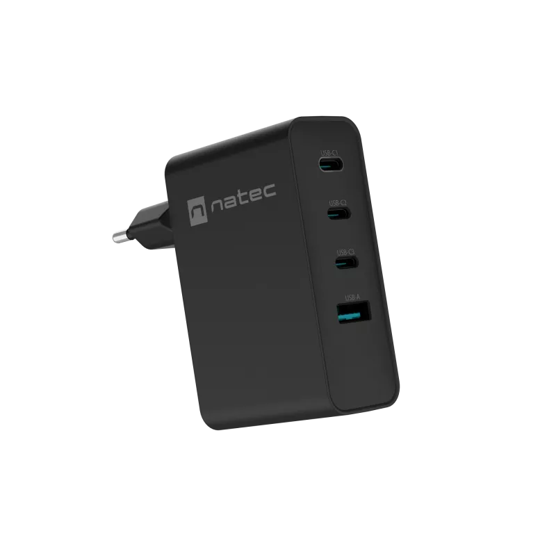 NATEC NUC-2234 Ladegerät für mobile Geräte Laptop, Smartphone Schwarz AC Schnellladung Indoor