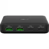 GOOBAY Multiport USB-C PD GaN Tischladegerät 65 W, schwarz