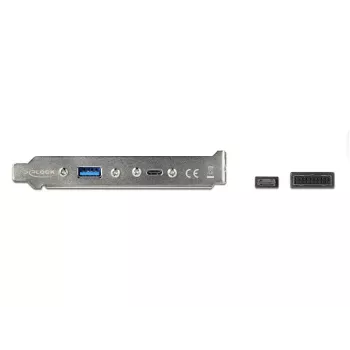 Slotblech DeLOCK 89934 mit 1 x USB Typ-C und 1 x USB Typ-A Anschluss