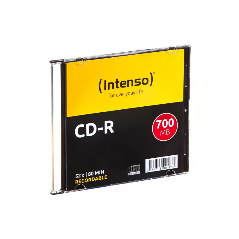 Intenso - 10 x CD-R - 700MB (80 Min) 40x - Slim Jewel Case - Speichermedium (1001622)