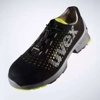Sicherheitsschuhe Uvex 85438 Unisex Erwachsene Schwarz Limette Polyurethan Mikrovelours