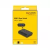 DeLOCK USB Switch 2 PC to 1 Device 5 Gbps Schwarz