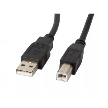 Lanberg CA-USBA-11CC-0010-BK USB-Kabel 1 m 2.0 USB B Schwarz